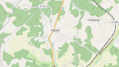 Carte de localisation de l'évènement