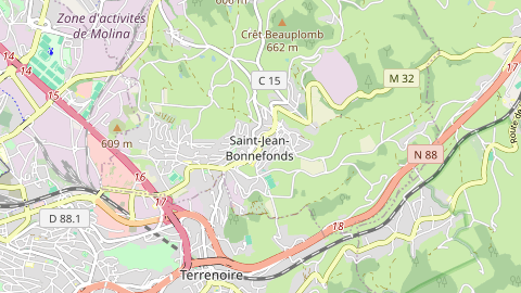 Carte de localisation de l'évènement