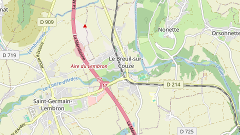 Carte de localisation de l'évènement