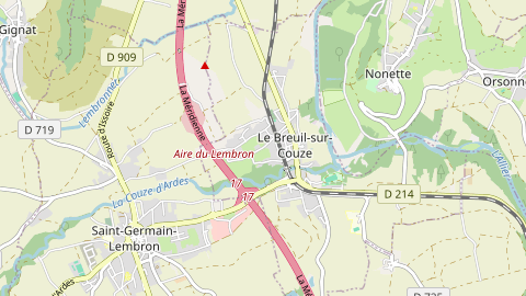 Carte de localisation de l'évènement