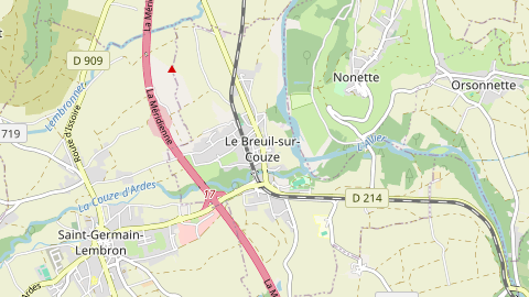Carte de localisation de l'évènement