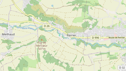 Carte de localisation de l'évènement