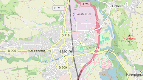 Carte de localisation de l'évènement