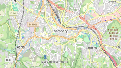 Carte de localisation de l'évènement