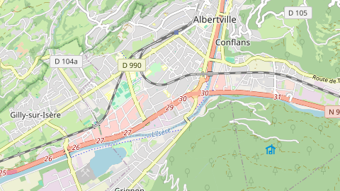 Carte de localisation de l'évènement