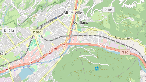 Carte de localisation de l'évènement