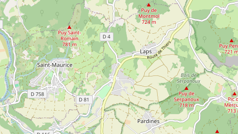 Carte de localisation de l'évènement