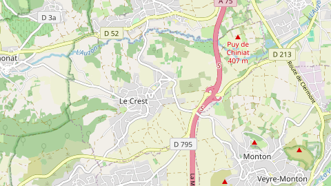 Carte de localisation de l'évènement