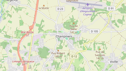 Carte de localisation de l'évènement