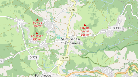 Carte de localisation de l'évènement