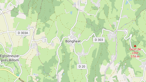 Carte de localisation de l'évènement