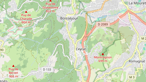 Carte de localisation de l'évènement