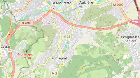 Carte de localisation de l'évènement