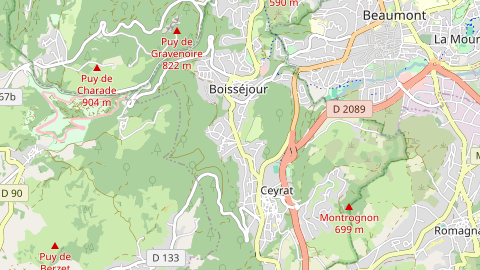 Carte de localisation de l'évènement