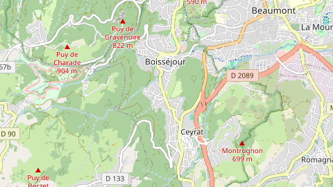 Carte de localisation de l'évènement
