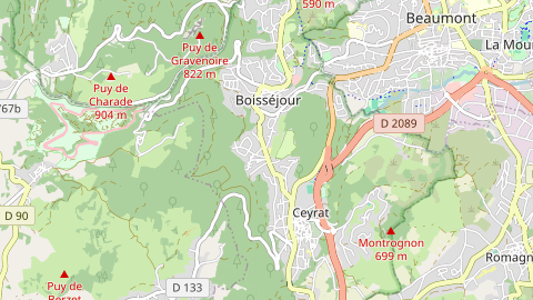 Carte de localisation de l'évènement