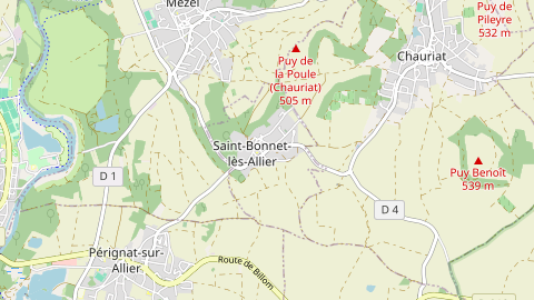 Carte de localisation de l'évènement
