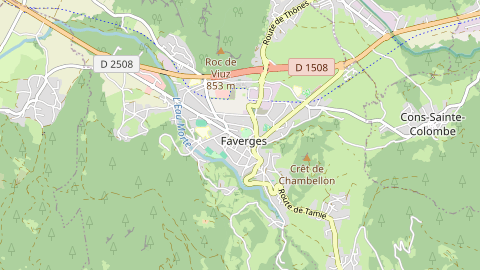 Carte de localisation de l'évènement