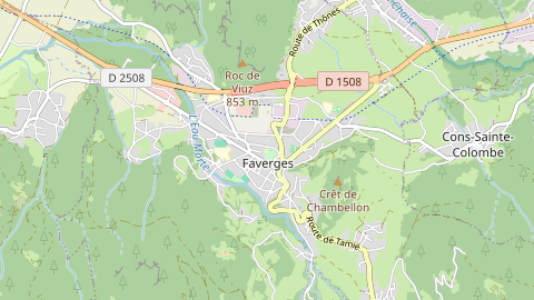Carte de localisation de l'évènement