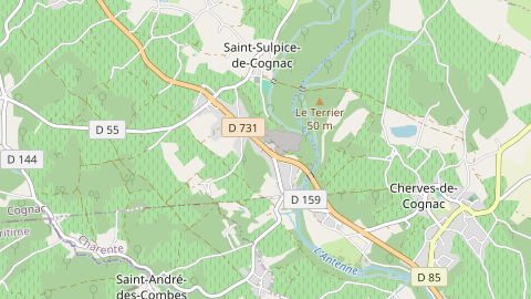Carte de localisation de l'évènement