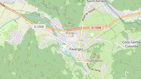 Carte de localisation de l'évènement