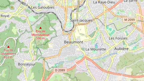 Carte de localisation de l'évènement