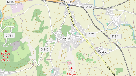Carte de localisation de l'évènement