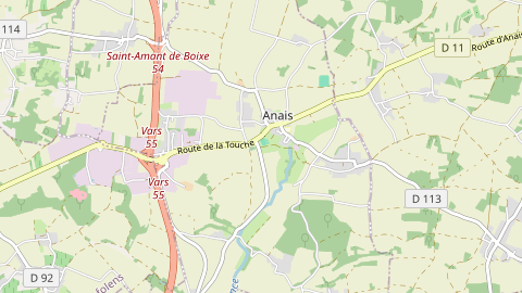 Carte de localisation de l'évènement