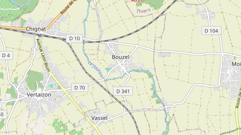 Carte de localisation de l'évènement