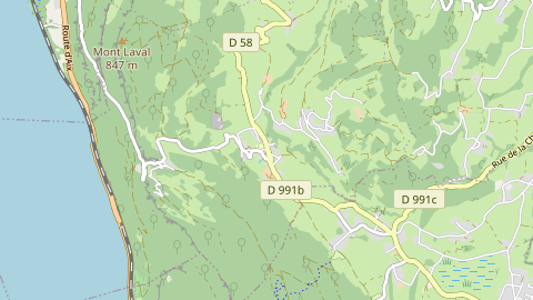 Carte de localisation de l'évènement