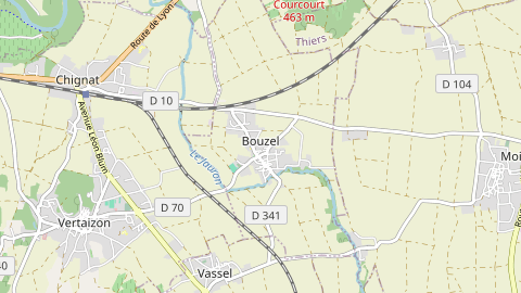 Carte de localisation de l'évènement