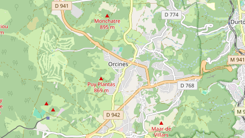 Carte de localisation de l'évènement