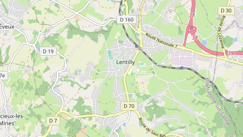 Carte de localisation de l'évènement
