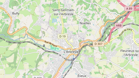 Carte de localisation de l'évènement