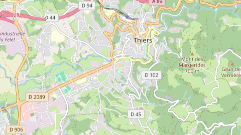 Carte de localisation de l'évènement