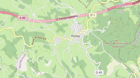 Carte de localisation de l'évènement