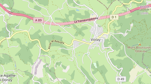 Carte de localisation de l'évènement