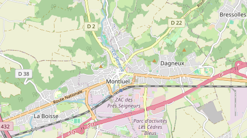 Carte de localisation de l'évènement