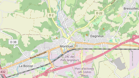 Carte de localisation de l'évènement