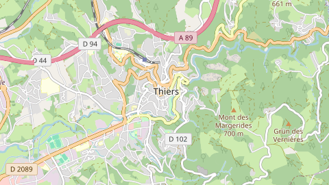 Carte de localisation de l'évènement