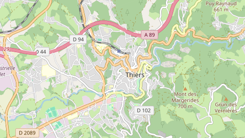 Carte de localisation de l'évènement