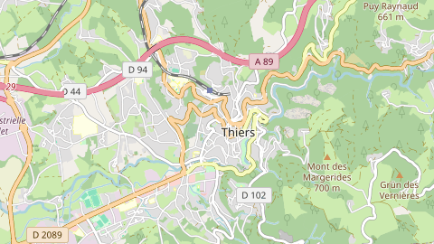 Carte de localisation de l'évènement
