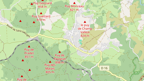 Carte de localisation de l'évènement