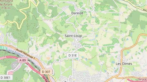 Carte de localisation de l'évènement