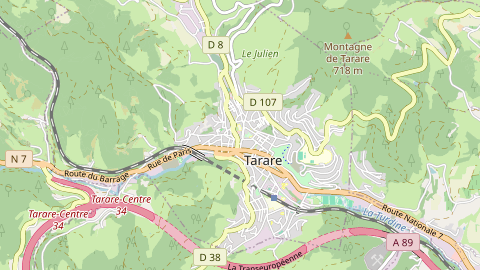 Carte de localisation de l'évènement