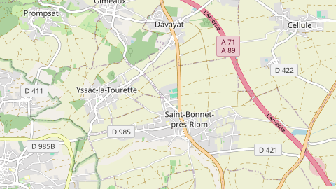 Carte de localisation de l'évènement