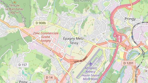 Carte de localisation de l'évènement