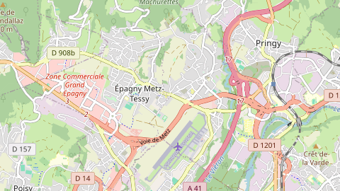 Carte de localisation de l'évènement