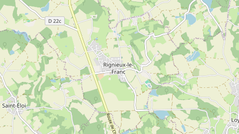 Carte de localisation de l'évènement