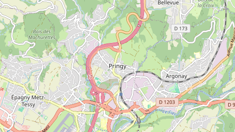 Carte de localisation de l'évènement